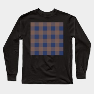 Little Critter Plaid - Navy and Light Brown Long Sleeve T-Shirt